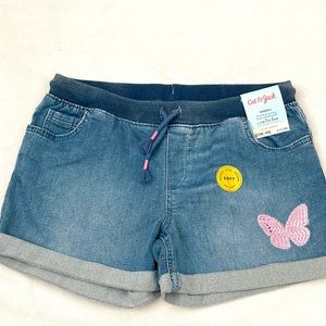 NWT Girls Cat & Jack Denim Shorts Size L ( 10/12)